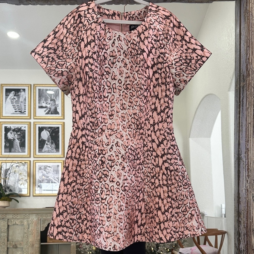 Nasty Gal Pink Animal Print Mini Dress